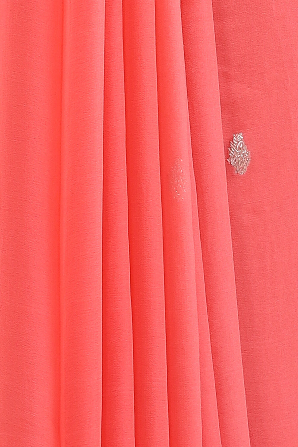 Light Pure Orange Georgette Banarasi Saree image number null