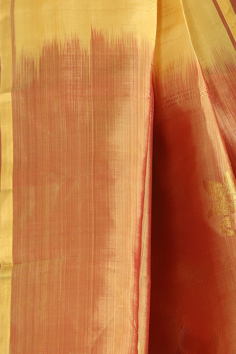 Yellow Pure Silk Kanjivaram Saree image number null
