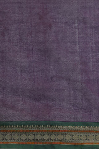 Purple Woven South Pure Cotton Saree thumbnail image number null