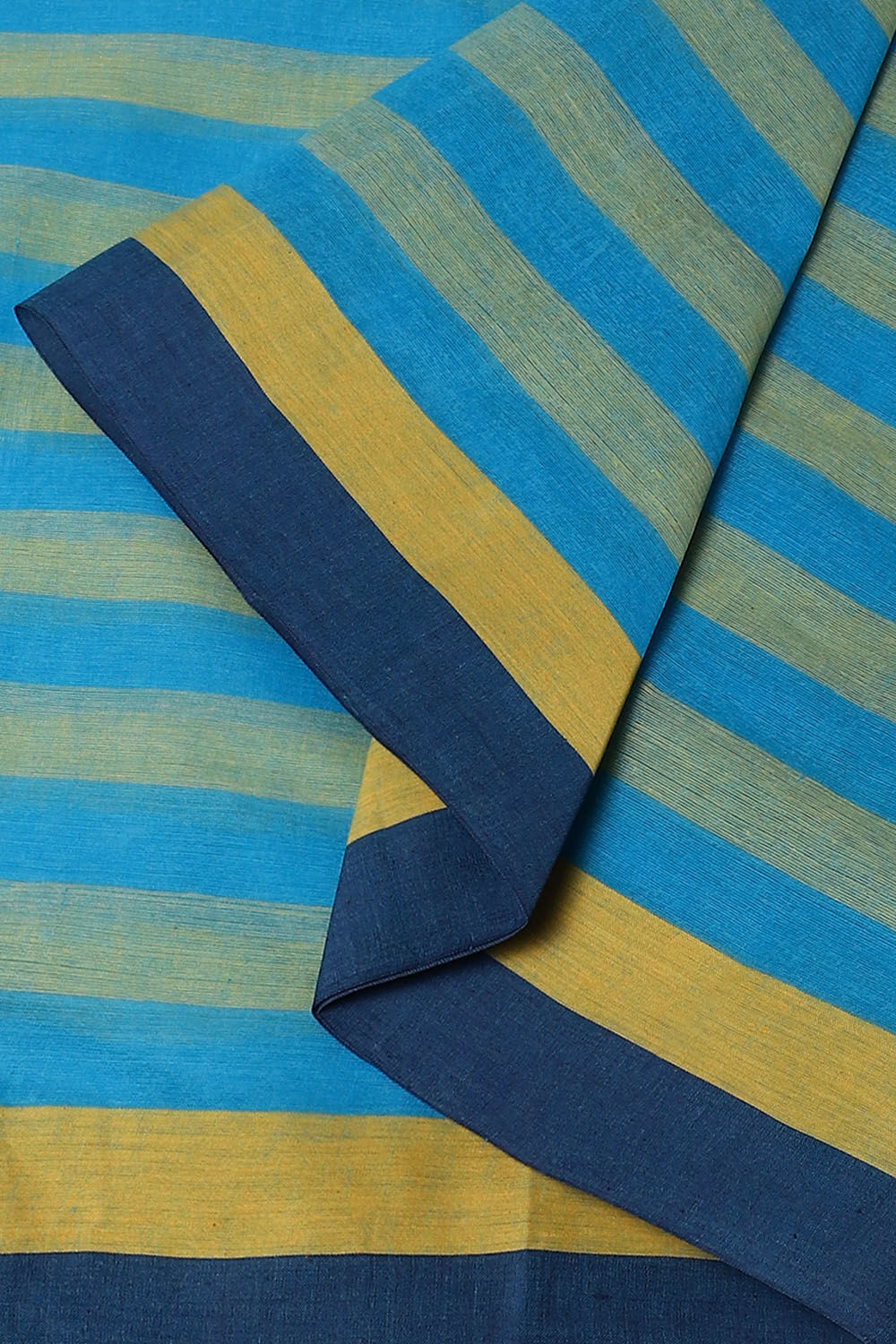 Light Blue Pure Cotton Bengal Saree image number null