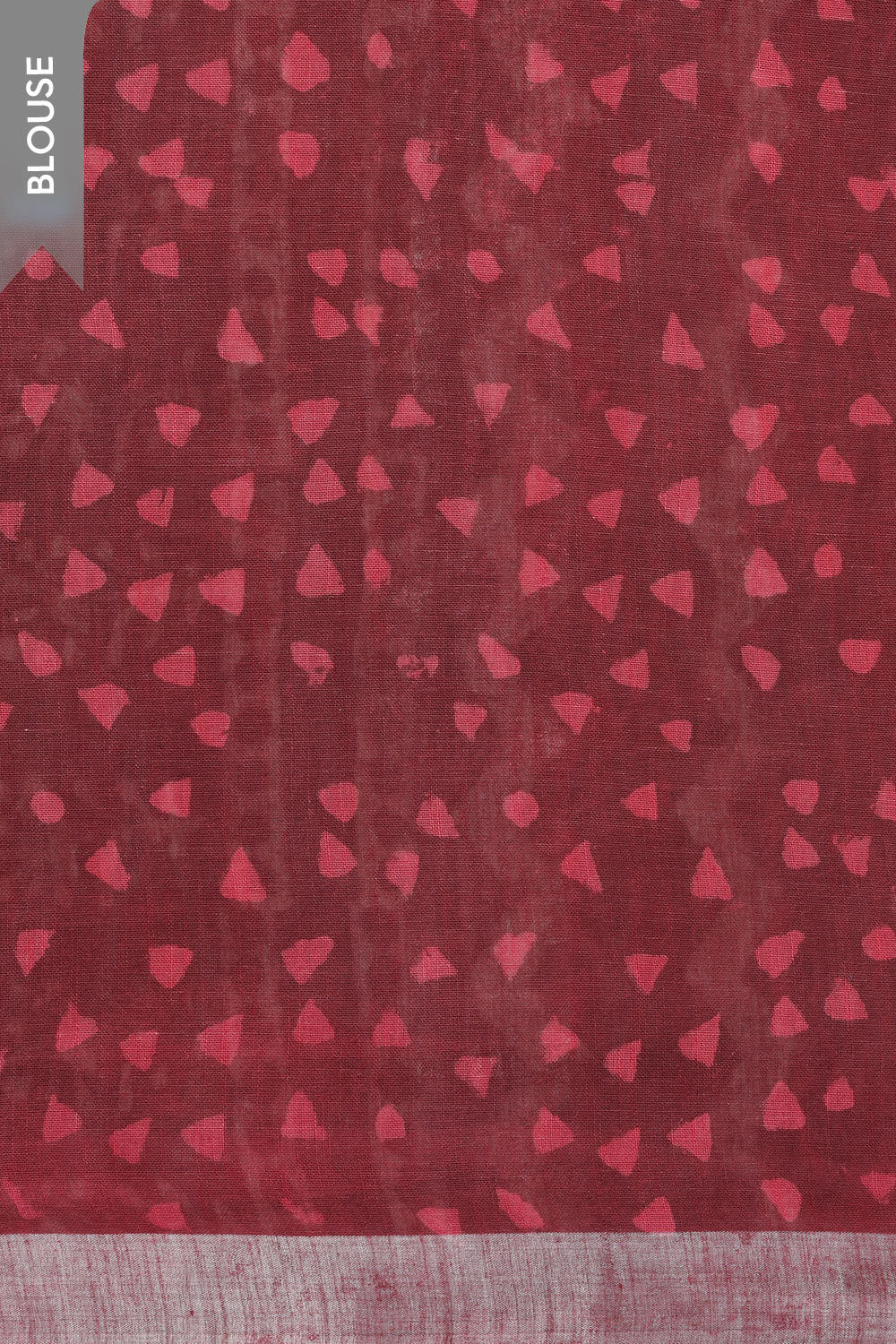 Pink Cotton Viscose Contemporary Block Printed Saree image number null