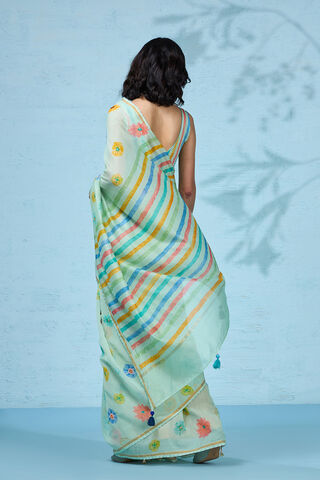 Light Green Printed Pure Silk Cotton Saree thumbnail image number null