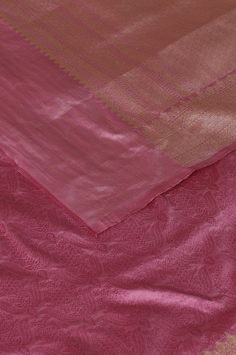 Light Pink Pure Silk Banarasi Tanchoi Saree image number null