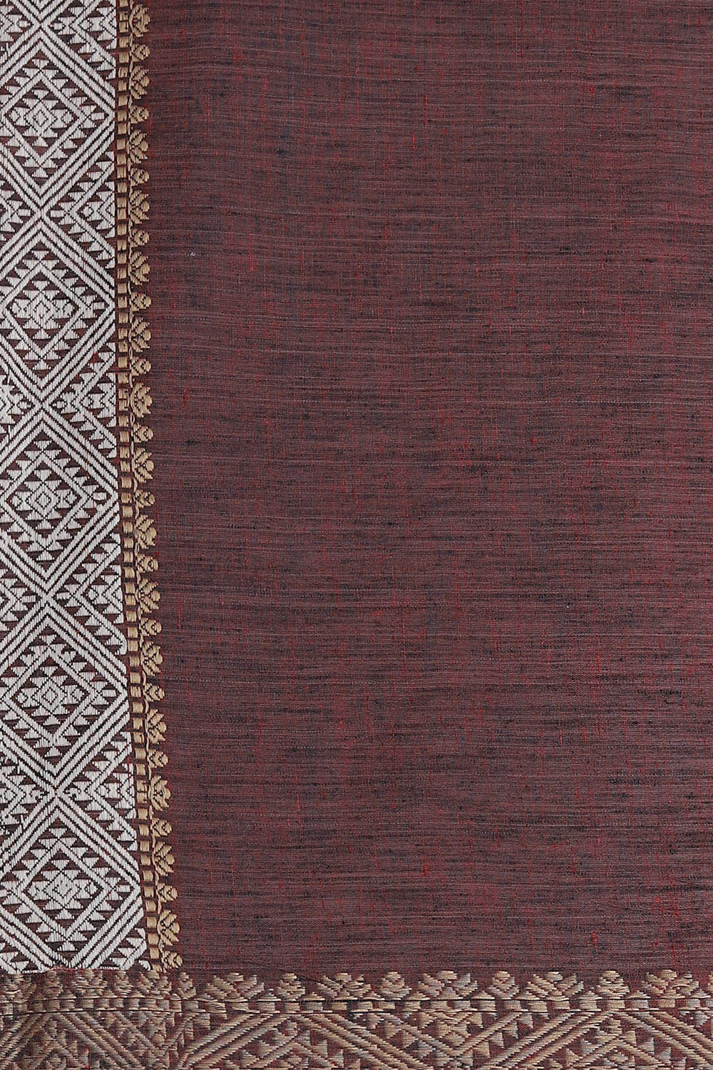 Brown Pure Eri Assam Saree image number null