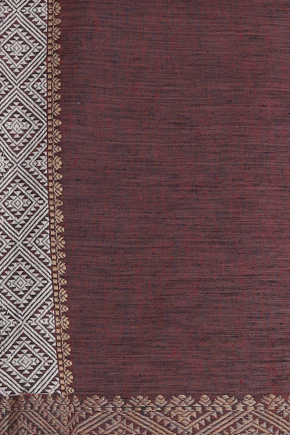 Brown Pure Eri Assam Saree image number null