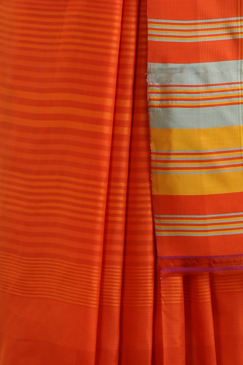 Red Pure Silk Woven Saree image number null