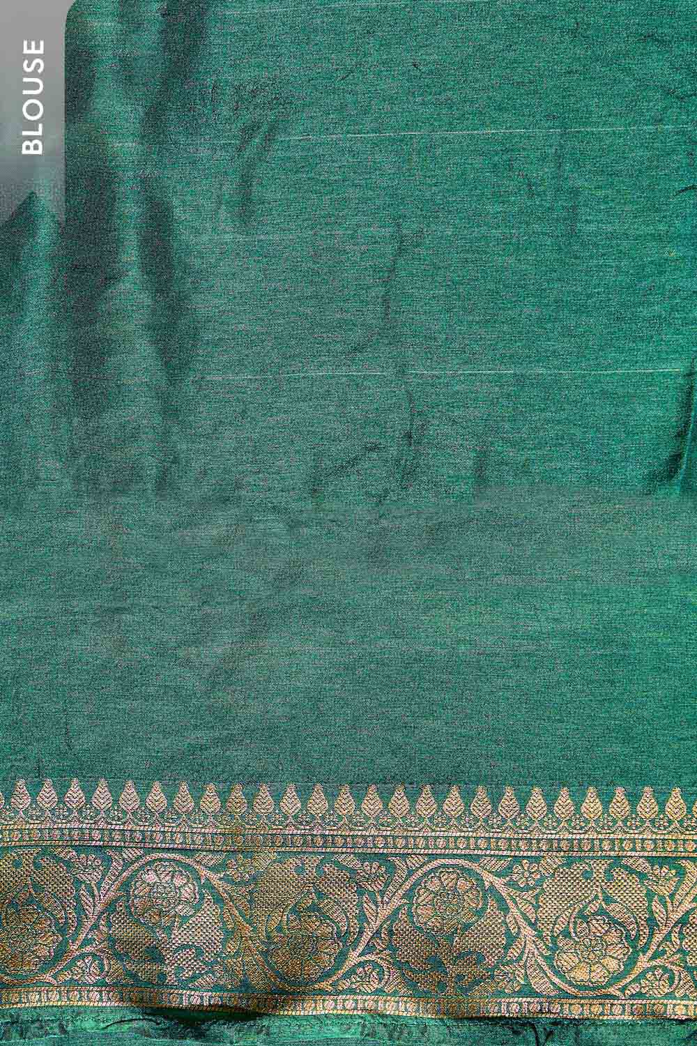 Green Woven Viscose Saree image number null