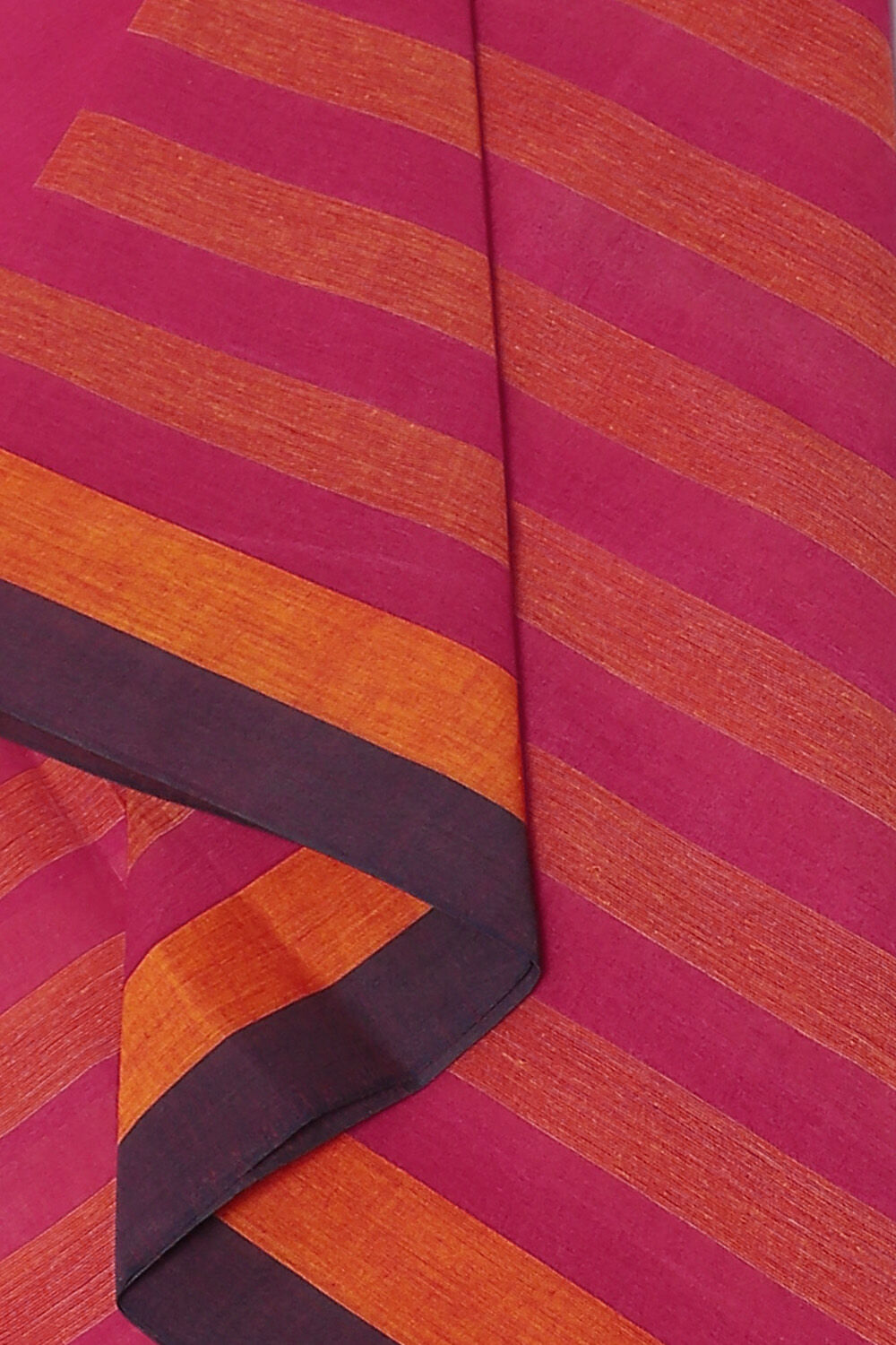Red Pure Cotton Bengal Saree image number null