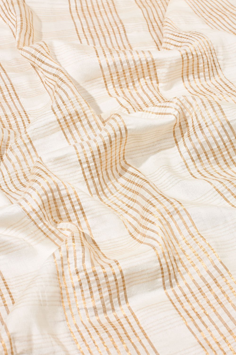 Off White Bhagalpur Woven Pure Tussar Silk Saree image number null