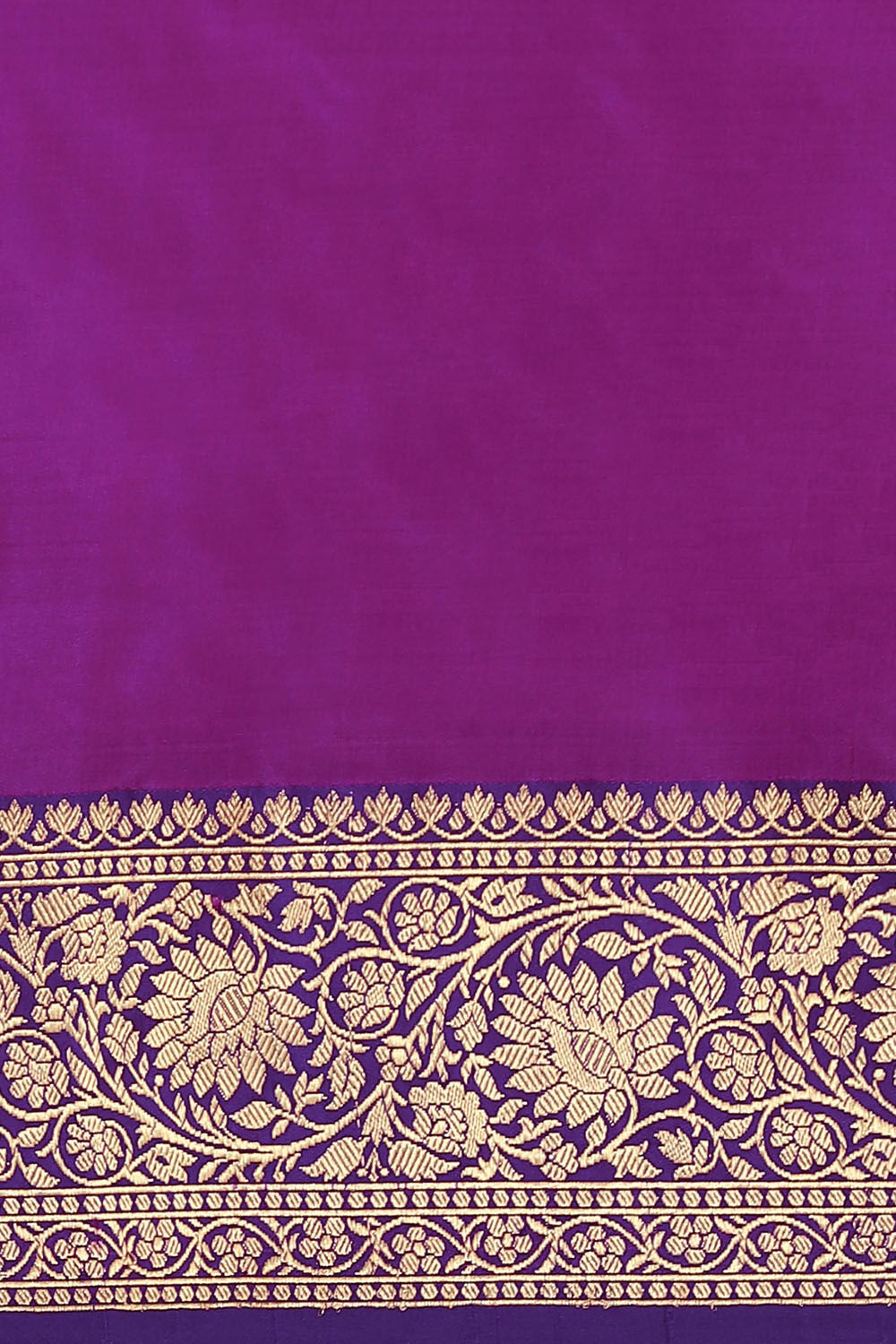 Violet Pure Silk Banarasi Saree image number null