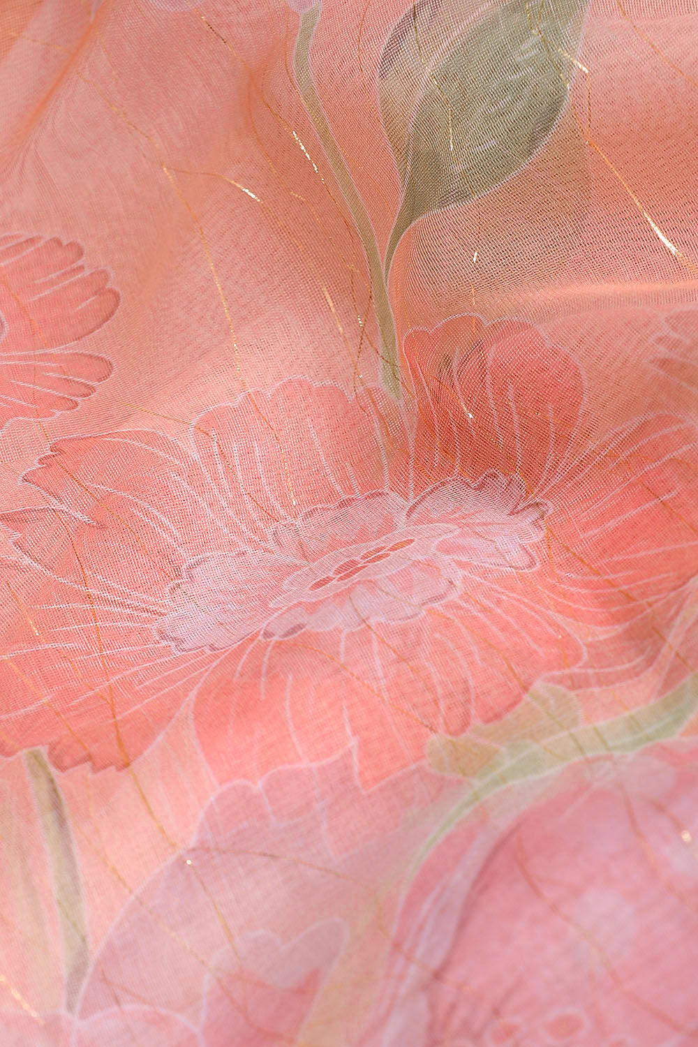 Pink Pure Embroidered Saree image number null