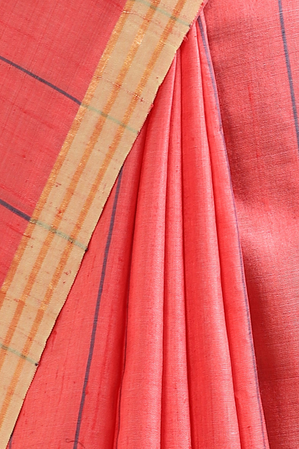 Red Pure Tussar Silk Bhagalpuri Saree image number null
