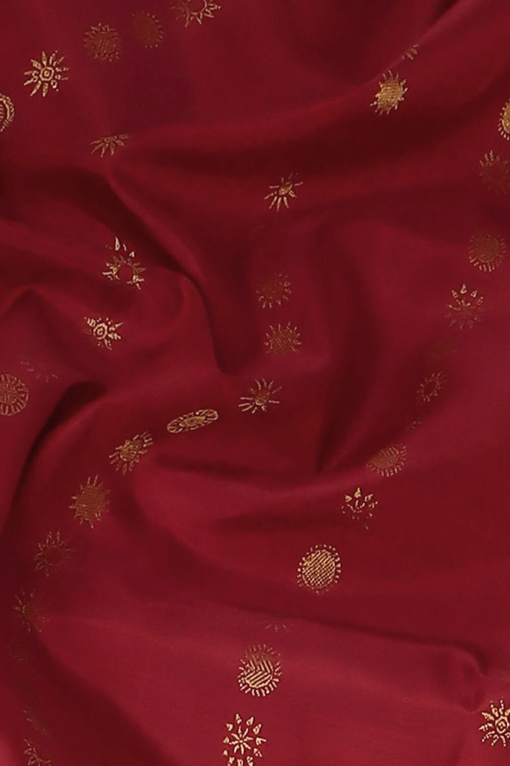 Dark Red Pure Silk Kanjivaram Saree image number null
