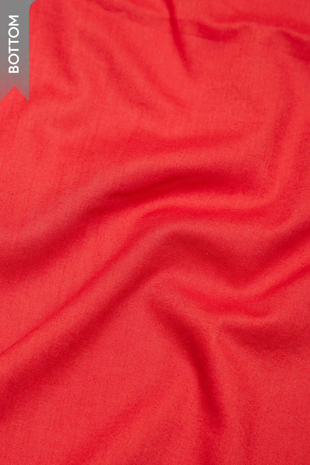 Red Printed Pure Tussar Silk Unstitched Suit Set image number null