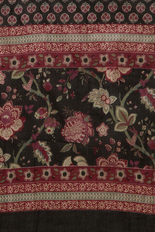 Dark Red Pure Cotton Embroidered Kurta Set thumbnail image number null