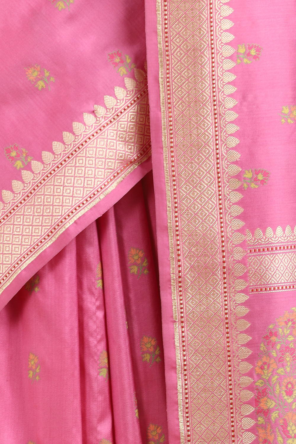 Pink Pure Silk Banarasi Saree image number null