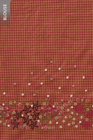 Multi Pure Viscose Embroidered Saree thumbnail image number null