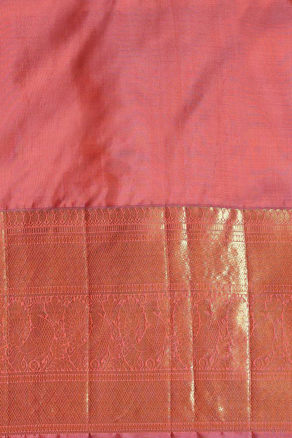 Orange Pure Silk Kanjivaram Saree image number null