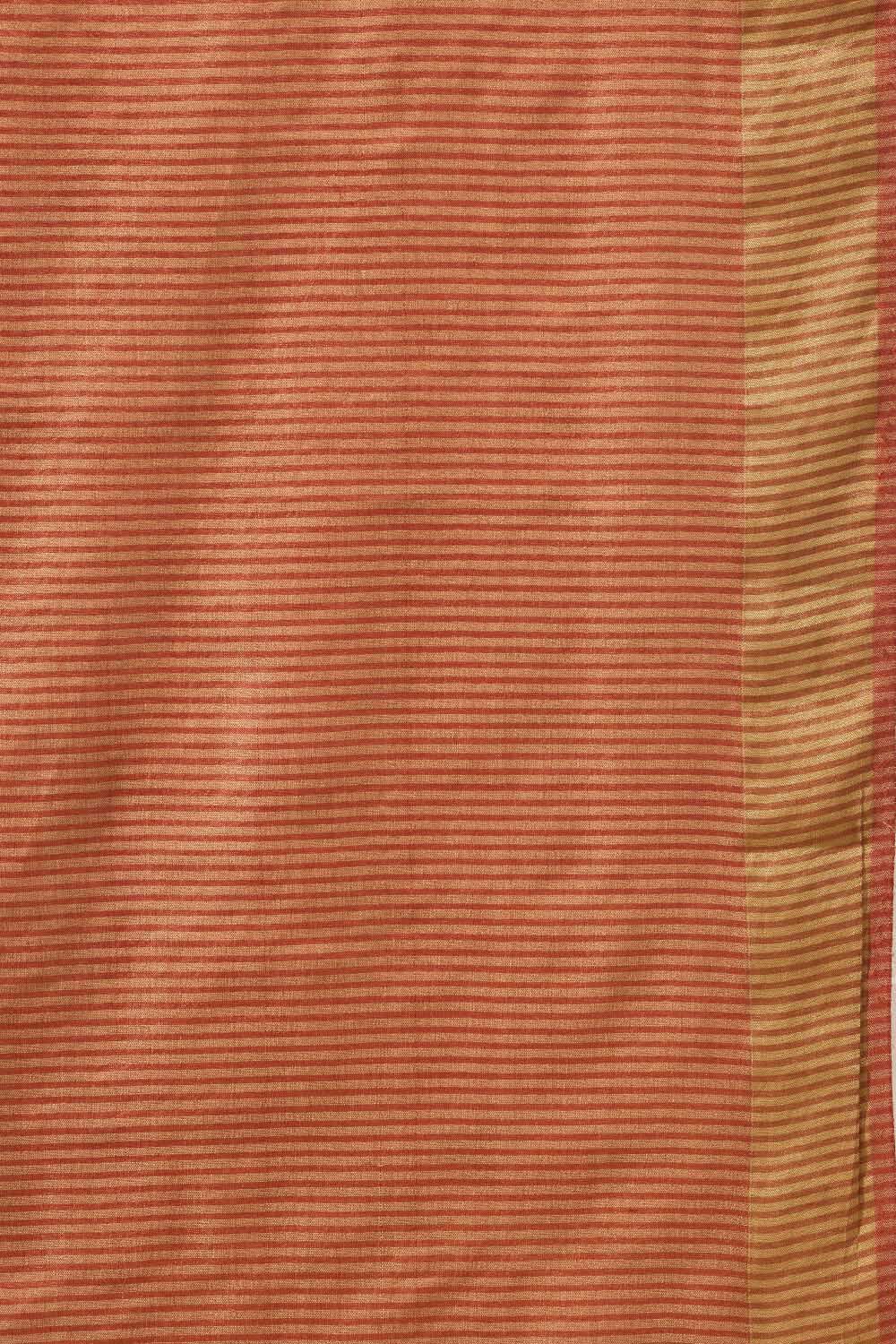 Orange Woven Design Pure Tussar Silk Saree image number null