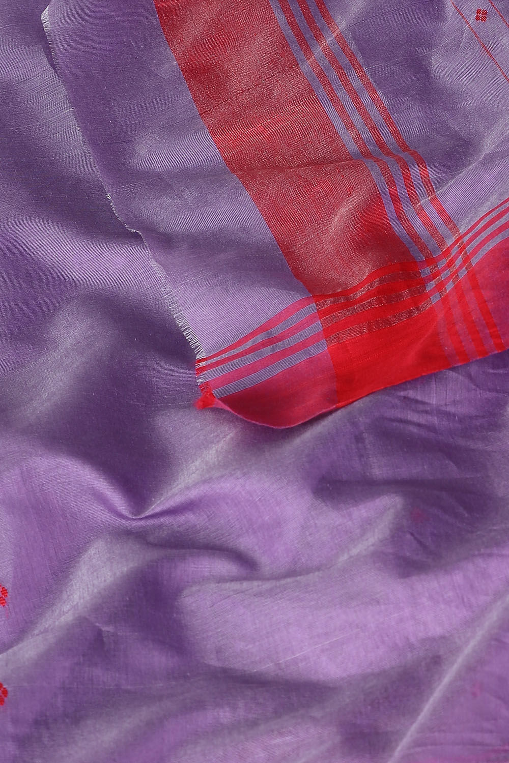 Purple Pure Silk Cotton Chanderi Saree image number null