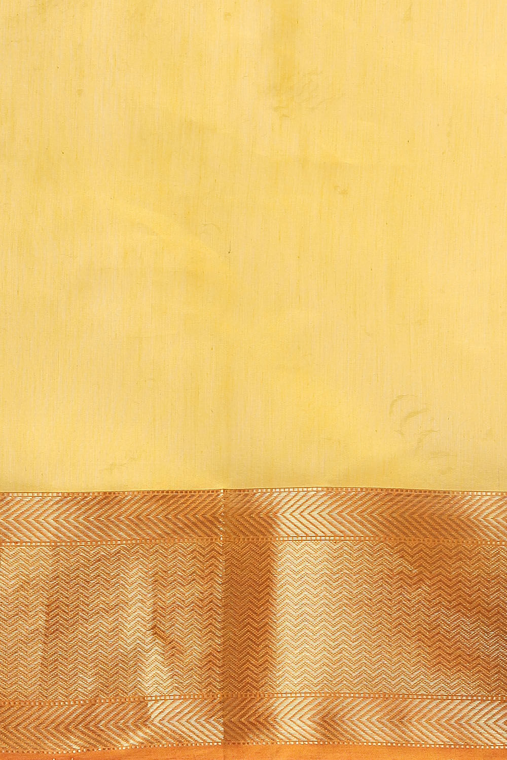 Yellow Pure Silk Cotton Maheswari Saree image number null
