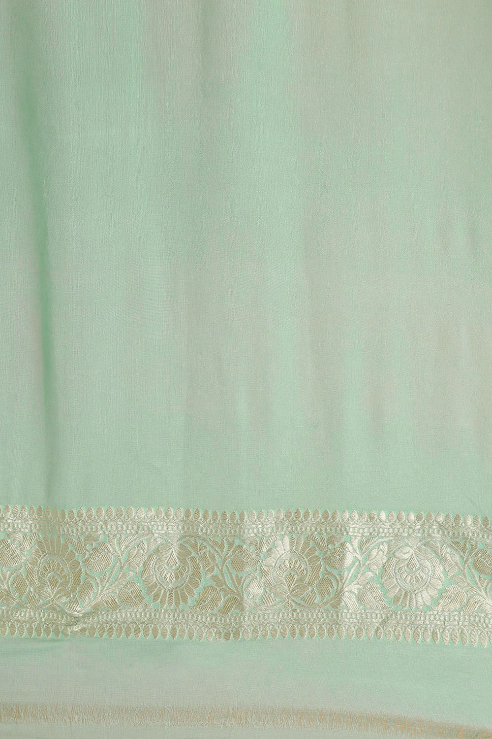 Light Blue Pure Georgette Banarasi Saree image number null