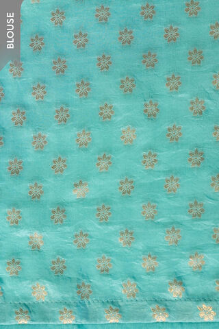 Light Blue Woven Design Viscose Saree thumbnail image number null