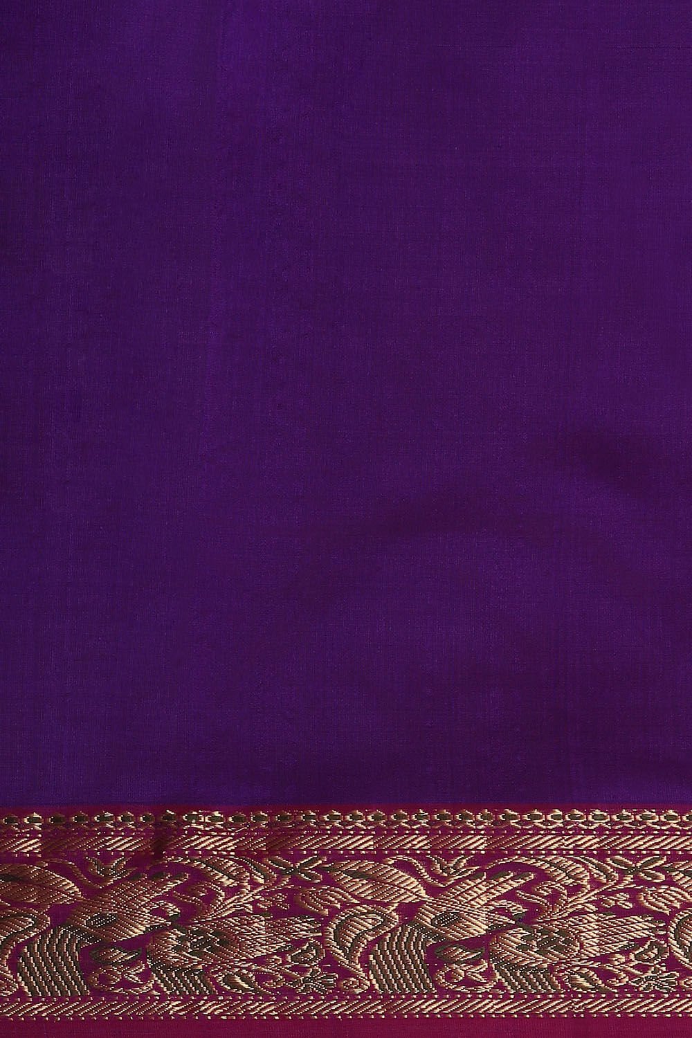 Purple Pure Silk Chanderi Saree image number null