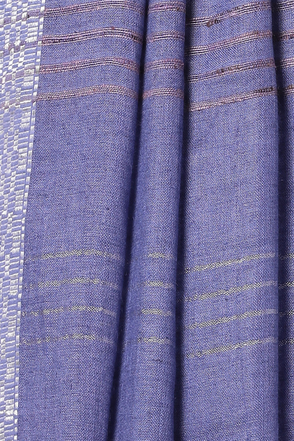 Blue Pure Linen Bhagalpuri Saree image number null