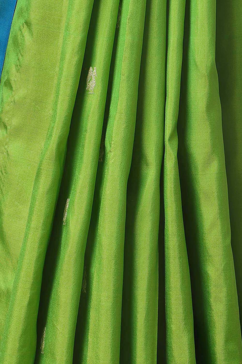 Green Pure Silk Paithani Saree image number null