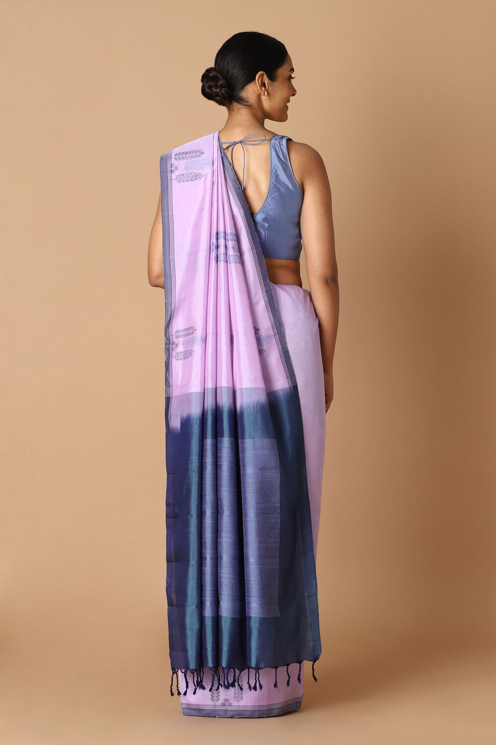 Light Violet Pure Silk South Saree image number null
