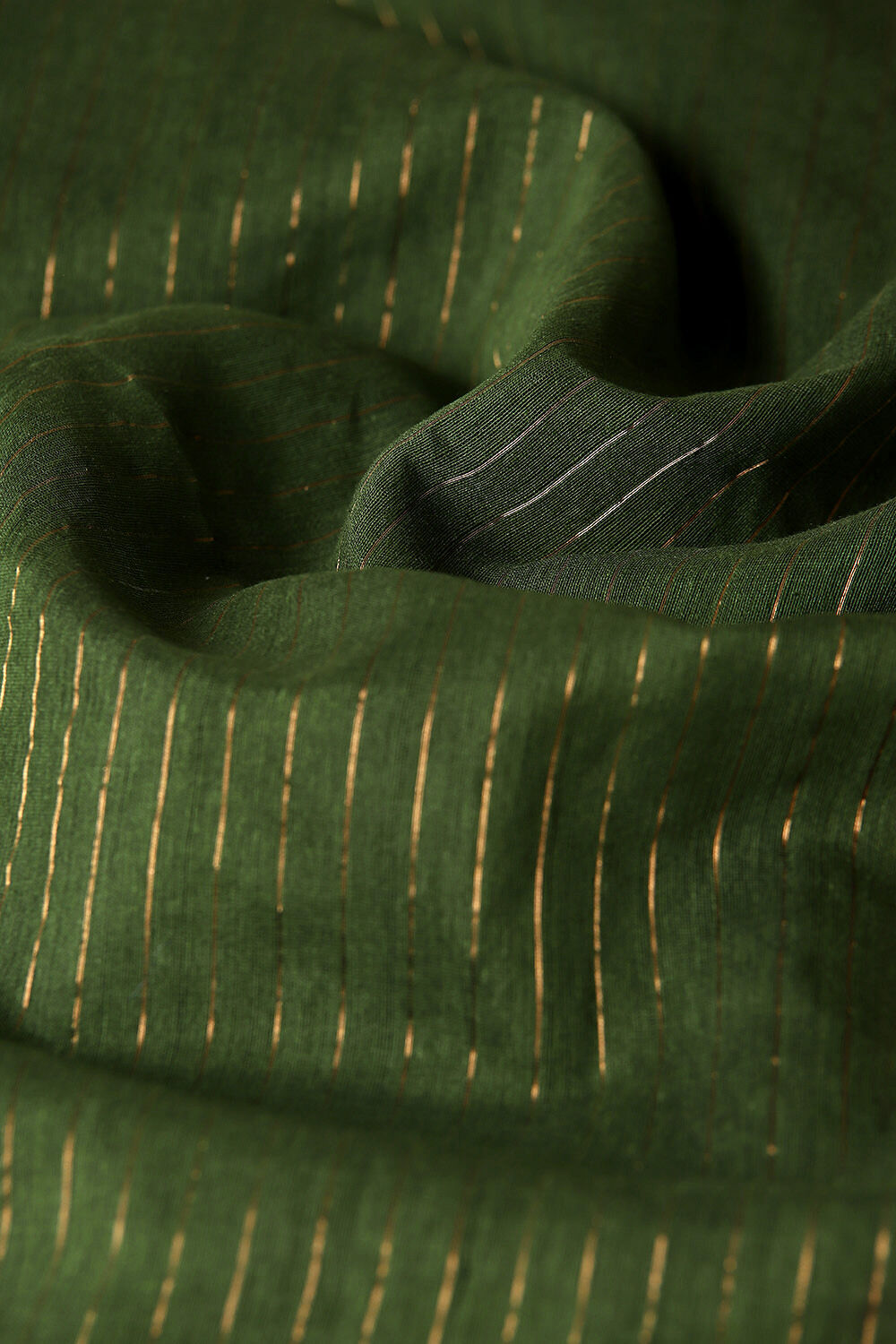 Dark Green Pure Silk Vanya Bengal Saree image number null