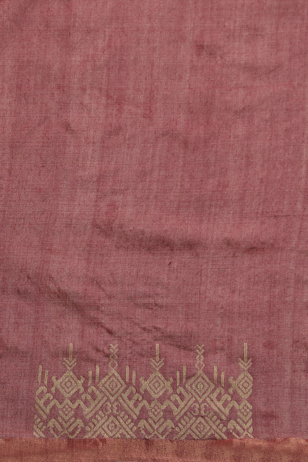 Violet Woven Pure Tussar Silk Saree image number null