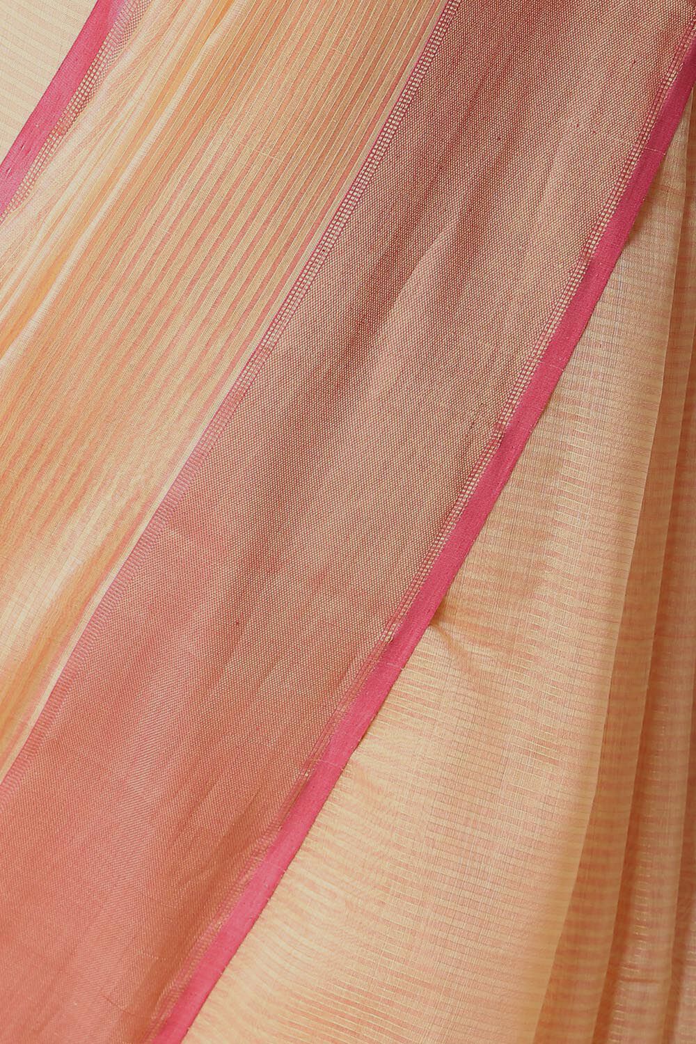Beige Pure Cotton Tissue Maheswari Saree image number null