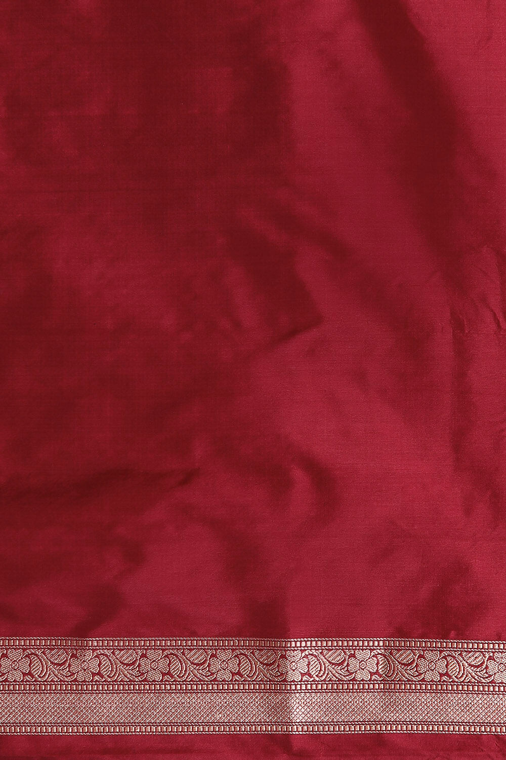 Dark Red Pure Silk Banarasi Saree image number null