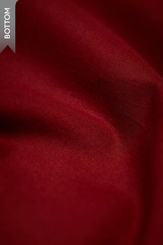 Dark Red Pure Tussar Viscose Ajarakh Unstitched Suit Set thumbnail image number null