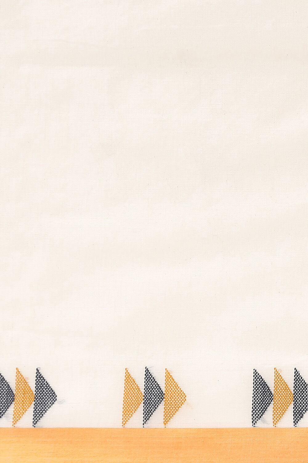 Off White Pure Cotton Jamdani Saree image number null