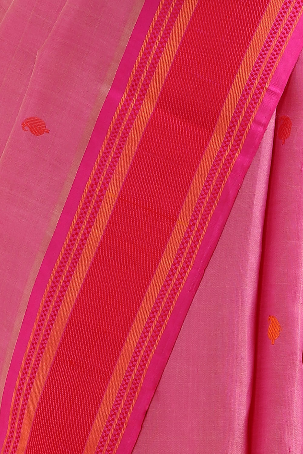 Pink Pure Silk Kanjivaram Saree image number null