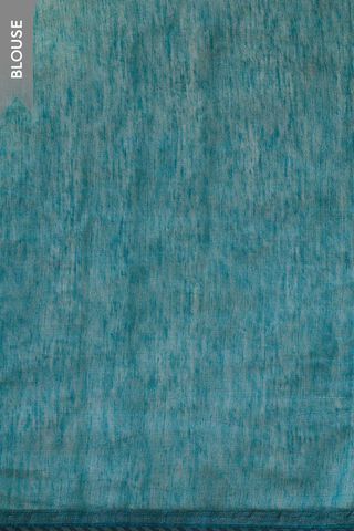 Blue Tissue Lyocell Linen Embroidered Saree thumbnail image number null