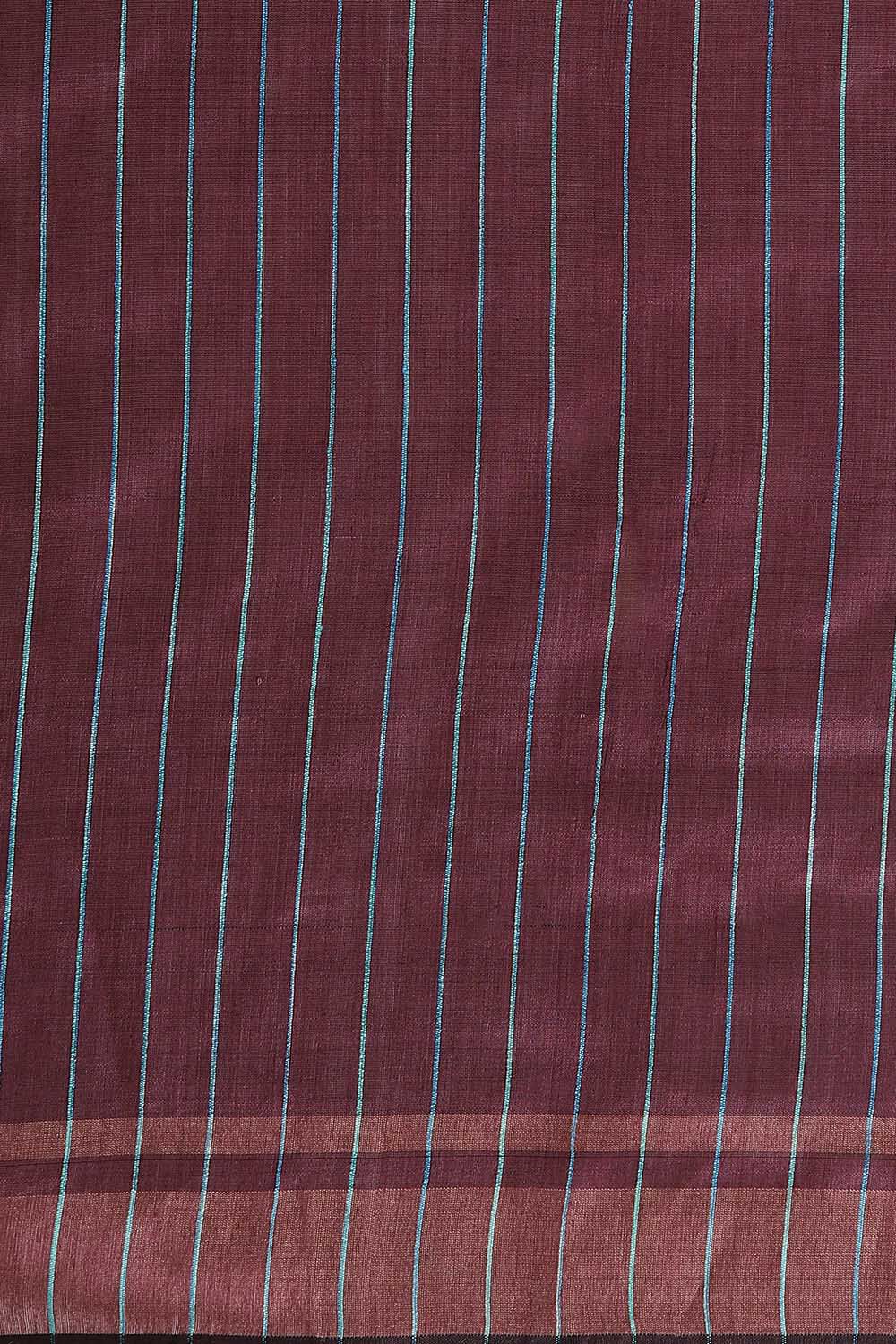 Dark Pink Pure Tussar Silk Tie and Dye Saree image number null