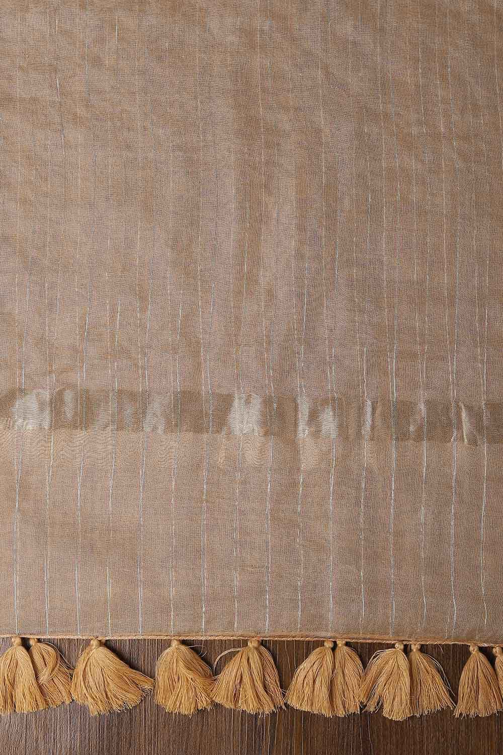 Light Orange Silk Cotton Embroidered Unstitched Suit Set image number null