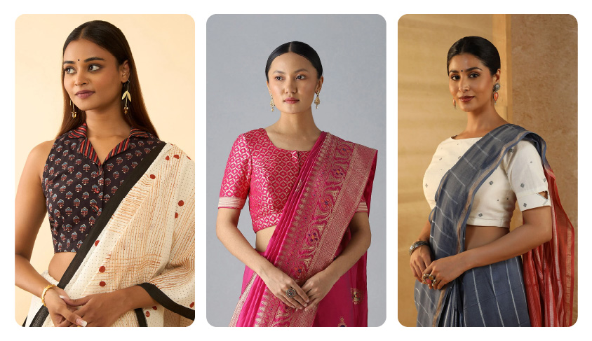 Contrasting Blouse Designs