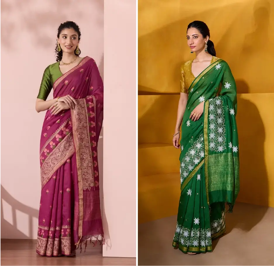 Linen Sarees