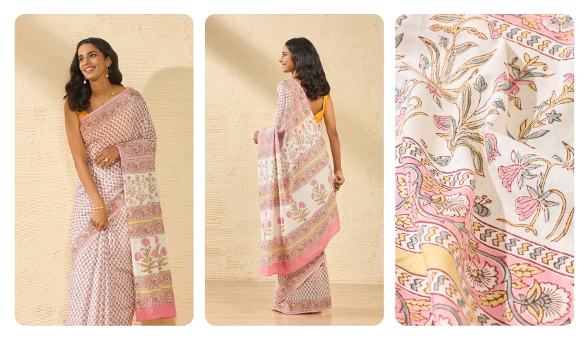 Floral Print Sarees You Can’t Miss 