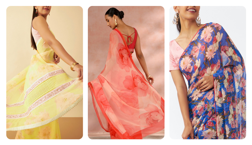 Floral Sarees 
