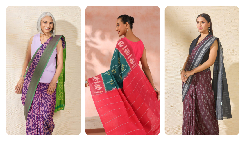 geometric printed sarees 
