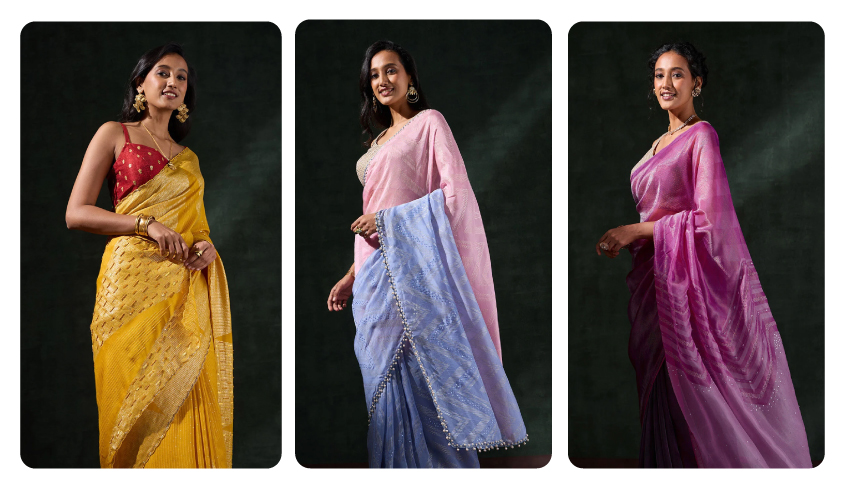 Contemporary Viscose Luxe Woven Saree