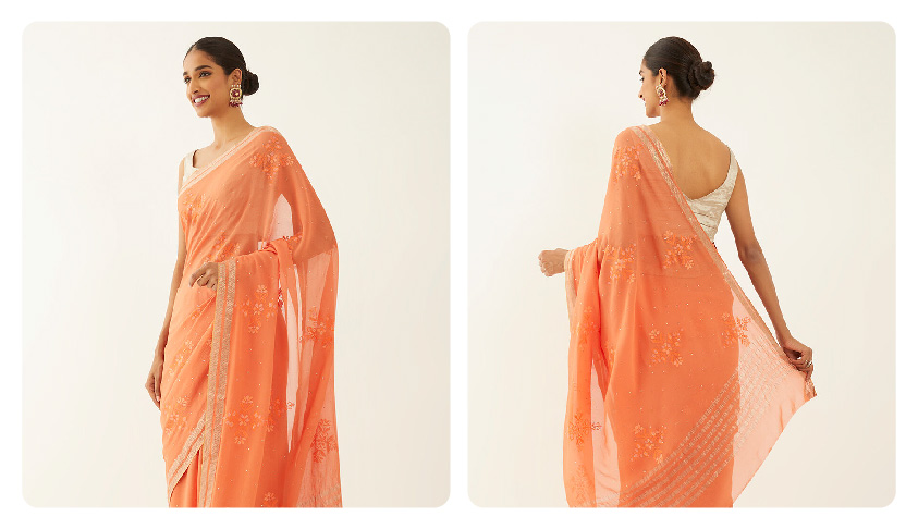 Discover the Timeless Beauty of Chiffon Sarees from Taneira