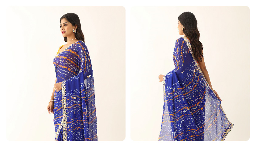 Discover the Timeless Beauty of Chiffon Sarees from Taneira