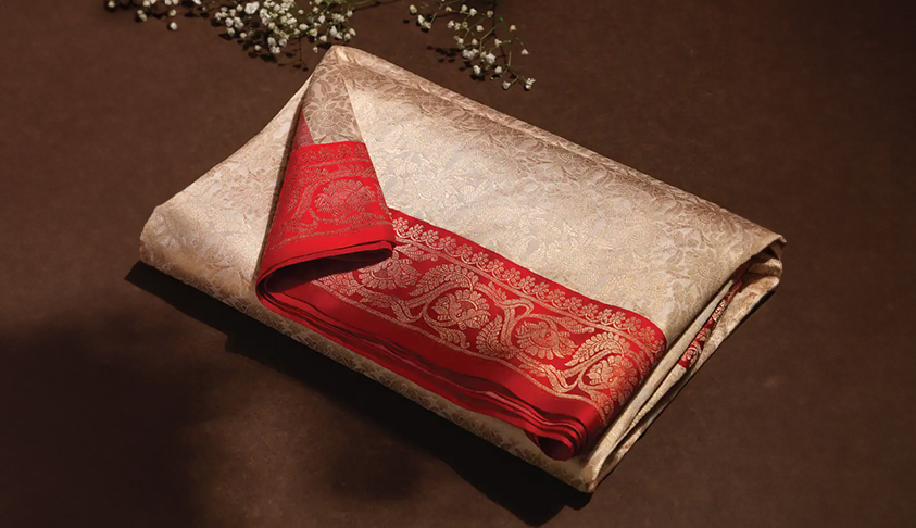 Contemporary Bridal Saree Look By Taneira
